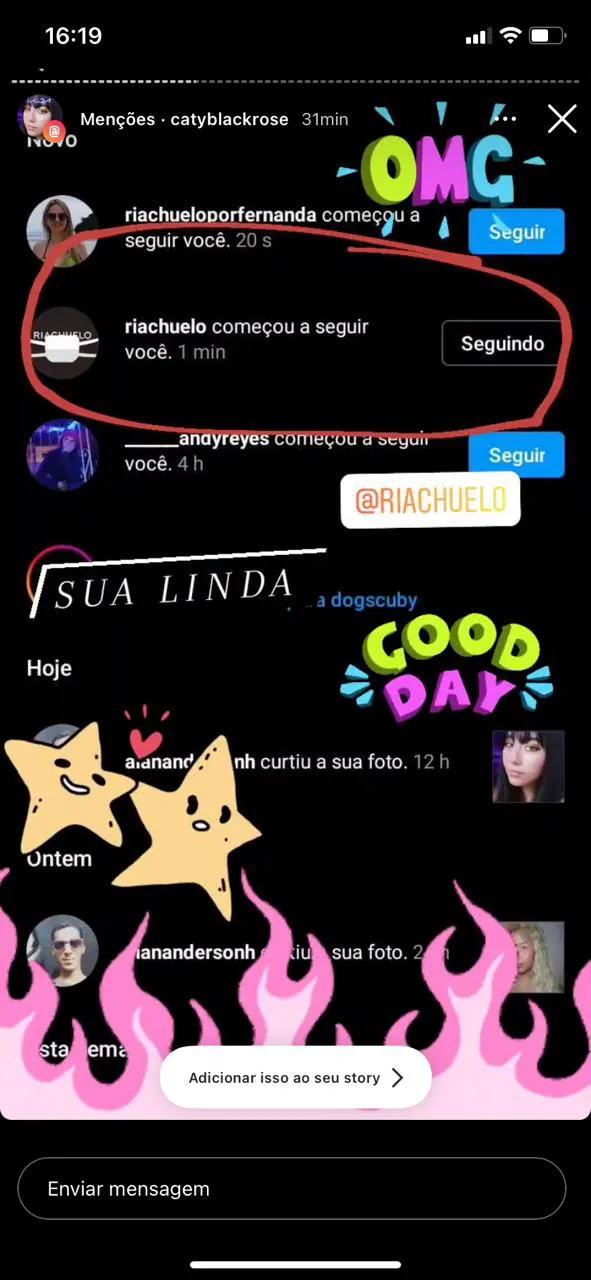 Stories de consumidoras marcadas pela Riachuelo