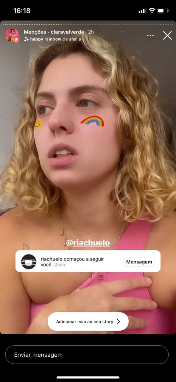 Stories de consumidoras marcadas pela Riachuelo